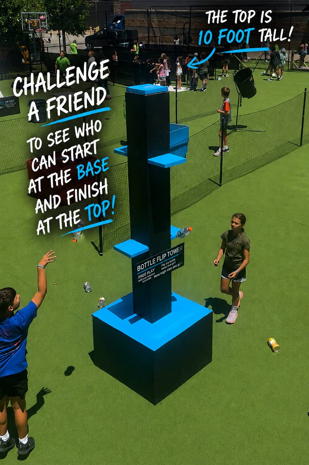 Bottle Flip Tower - 10 foot tall